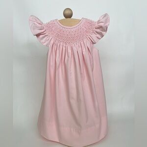 NWOT Sweet Dreams Pink Smocked Pearl Formal Dress